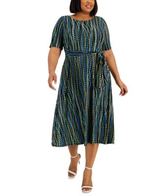 chinese dress ladies Kasper Women's Soft V-Neck Tiered Midi Dress - White