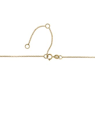 EFFY&reg; Emerald (3/8 ct. t.w.) Heart 18" Pendant Necklace in 14k Gold