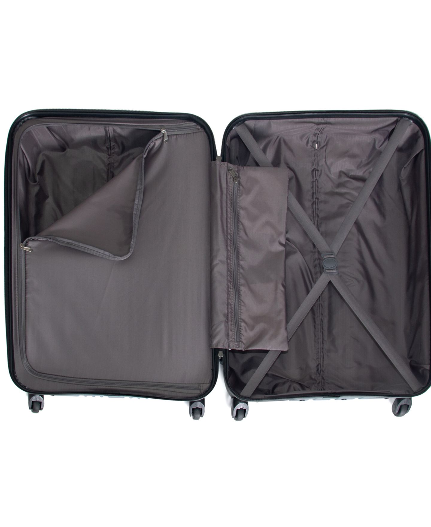 Чемоданы Kenneth Cole Reaction Out of Bounds 2-pc Lightweight Hardside Spinner Luggage Set, цвет: Чёрный — фото 8