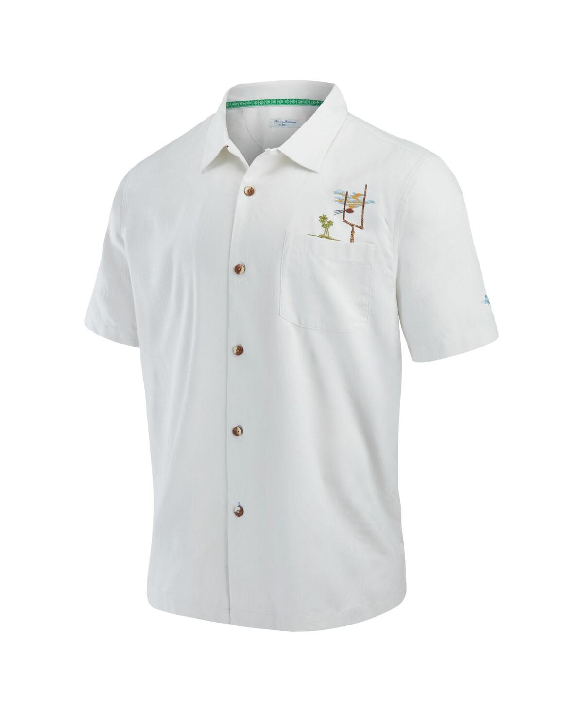 Shop Tommy Bahama Men's  White Seattle Seahawks Tide Breaker Islandzone Camp Button-up Shirt