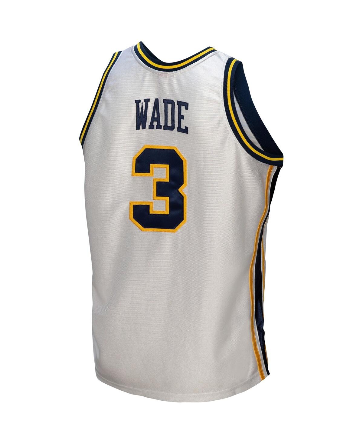 Men's Mitchell & Ness Dwyane WadeMarquette Golden Eagles College Vault 2002/03 Authentic Jersey - White