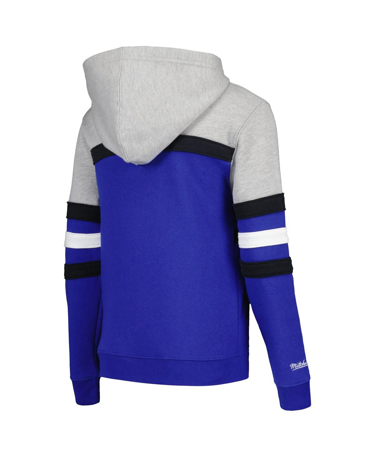 Shop Mitchell & Ness Big Boys And Girls  Gray, Blue Orlando Magic Hardwood Classics Head Coach Pullover Ho In Gray,blue