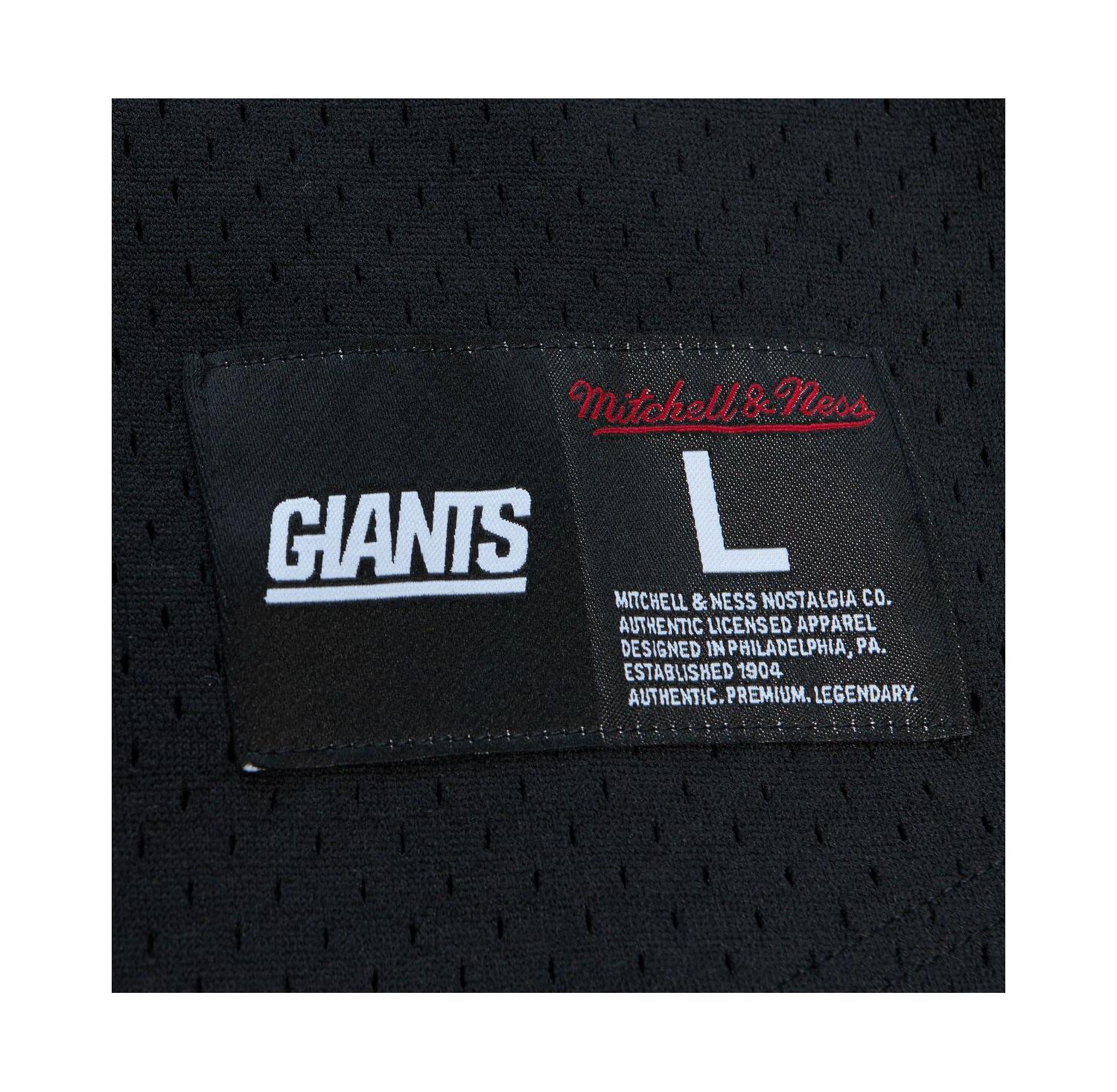 Men's Lawrence Taylor Black New York Giants Big and Tall Mesh Player Name and Number Top