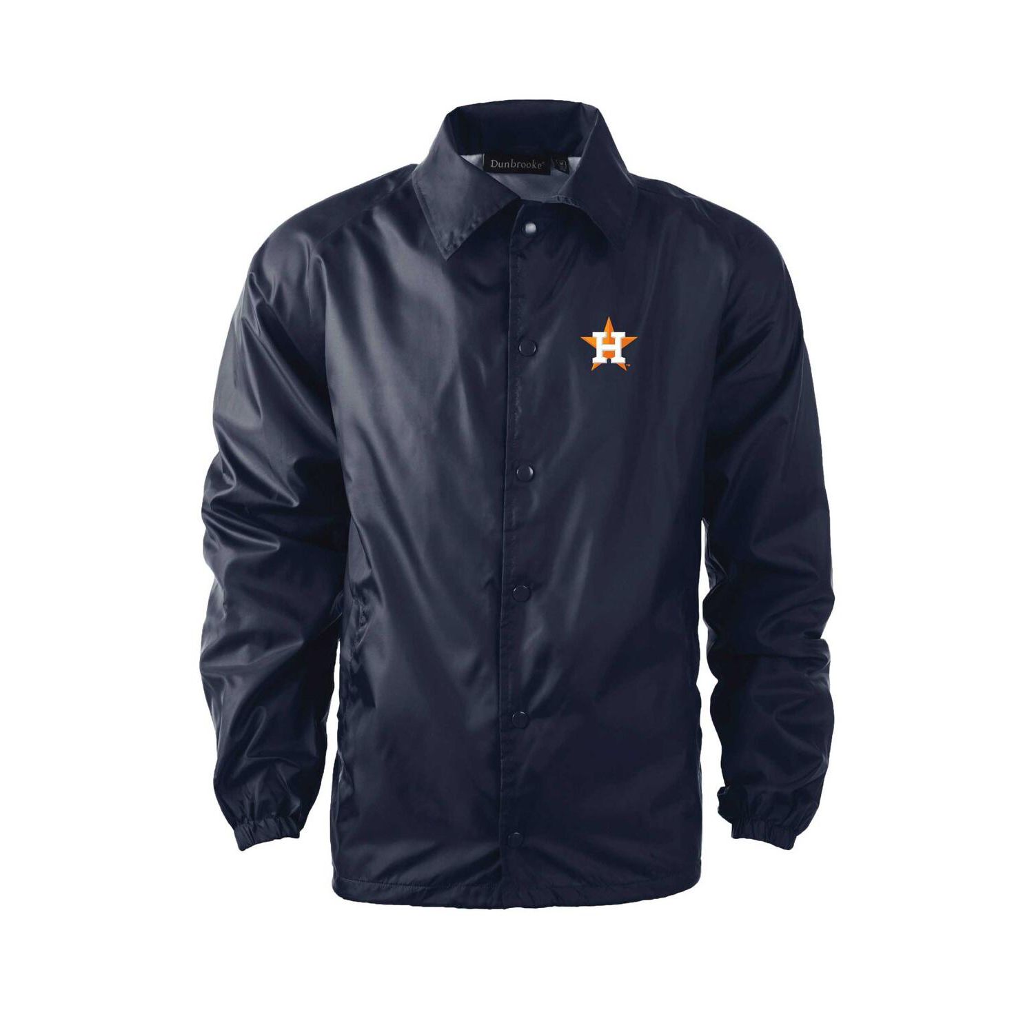 Men's Navy Houston Astros Coach's Raglan Full-Snap Windbreaker Jacket
