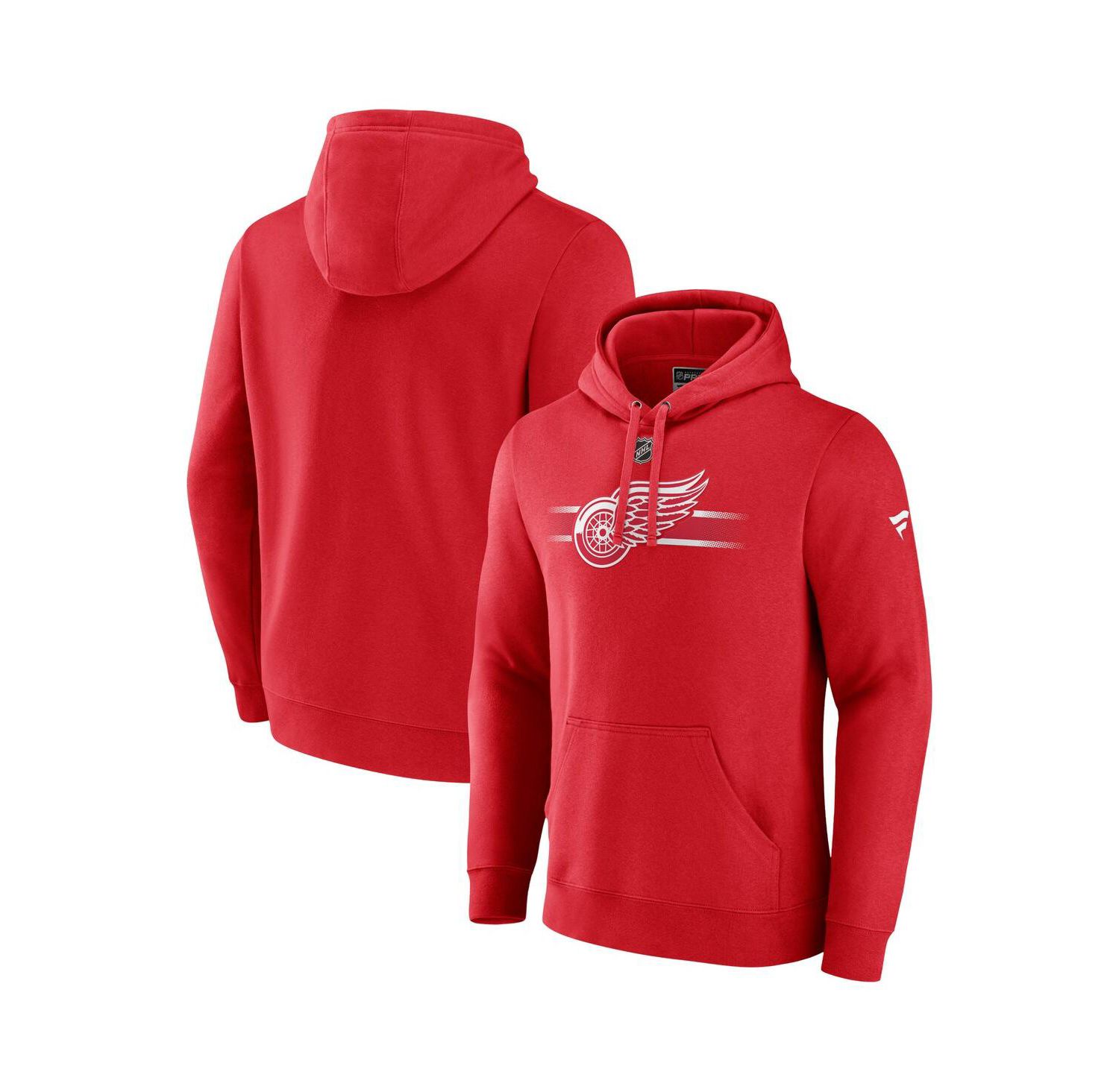 Men's Red Detroit Red Wings Authentic Pro Secondary Pullover Hoodie