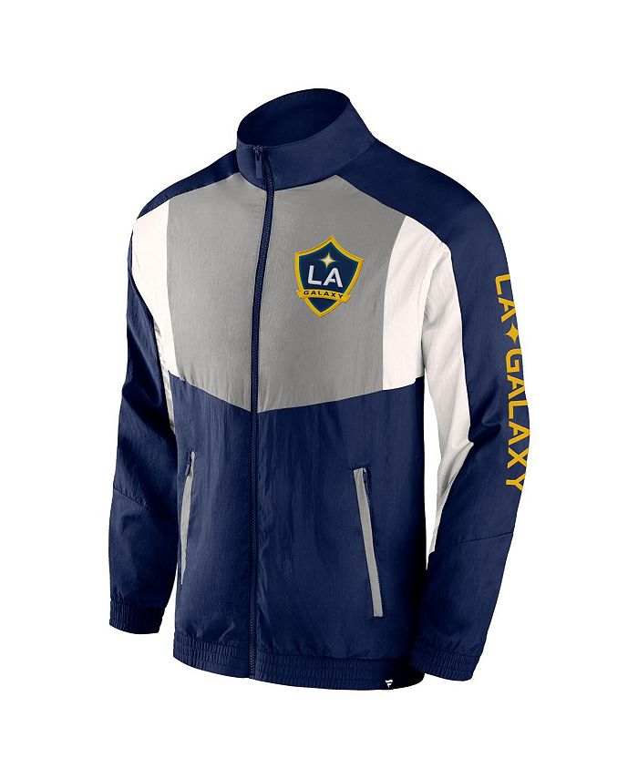 Fanatics Men's Navy LA Galaxy Net Goal Raglan FullZip Track Jacket