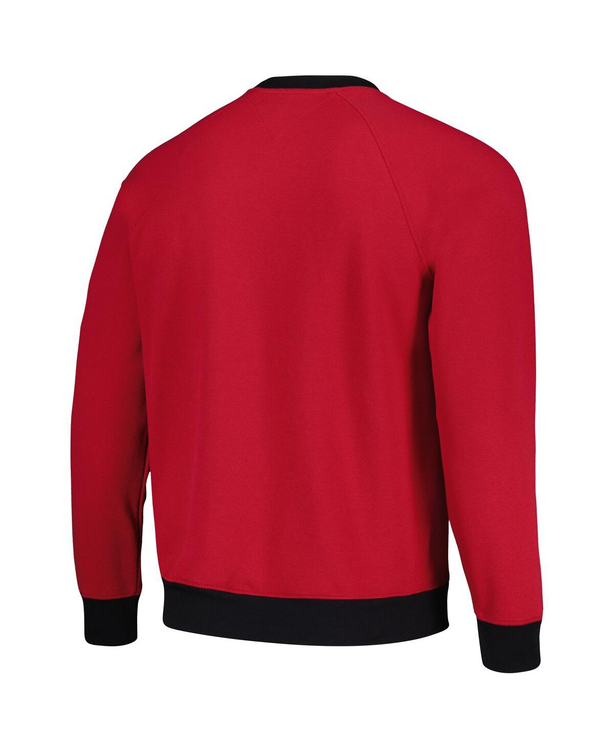 Shop Tommy Hilfiger Men's  Cardinal Arizona Cardinals Reese Raglan Tri-blend Pullover Sweatshirt
