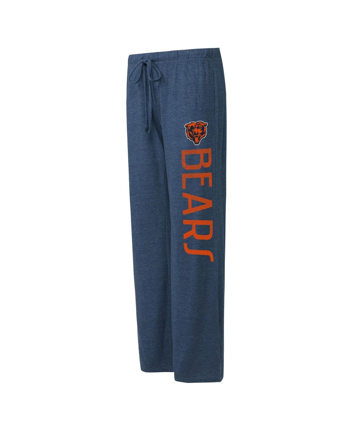 Shop Concepts Sport Women's  Navy, Orange Distressed Chicago Bears Muscle Tank Top And Pants Lounge Set In Navy,orange