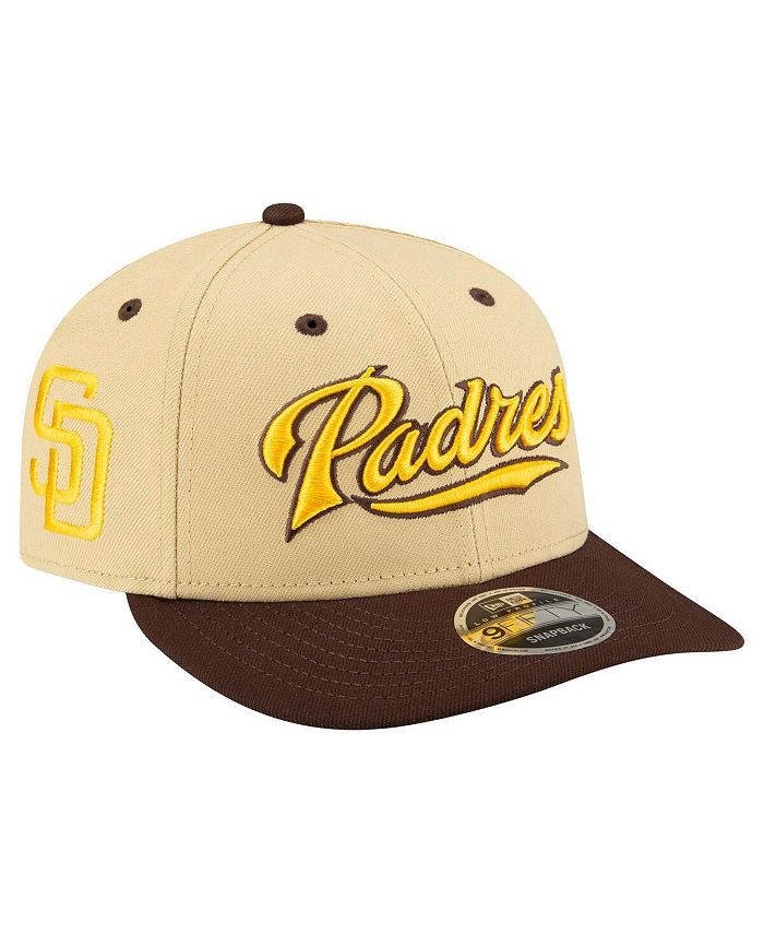 New Era Men's x Felt Gold San Diego Padres Low Profile 9FIFTY Snapback ...