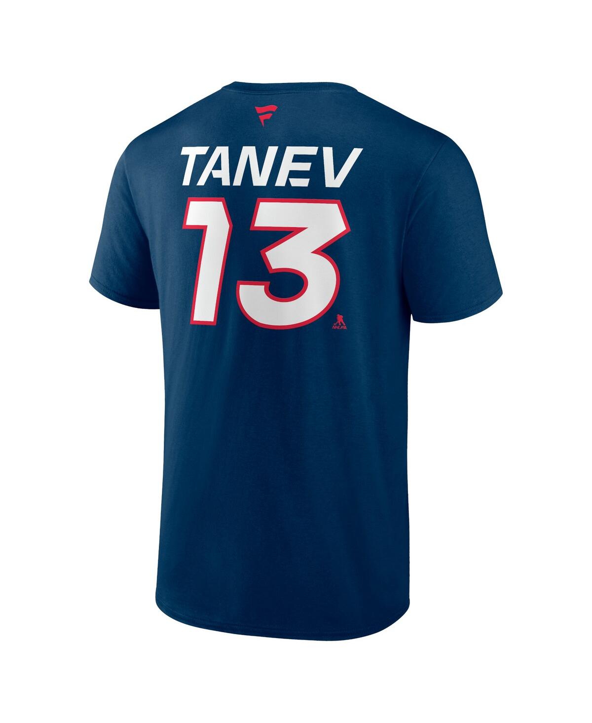 Men's Fanatics Brandon TanevSeattle Kraken 2024 Nhl Winter Classic Authentic Pro Name and Number T-shirt - Deep Sea Blue