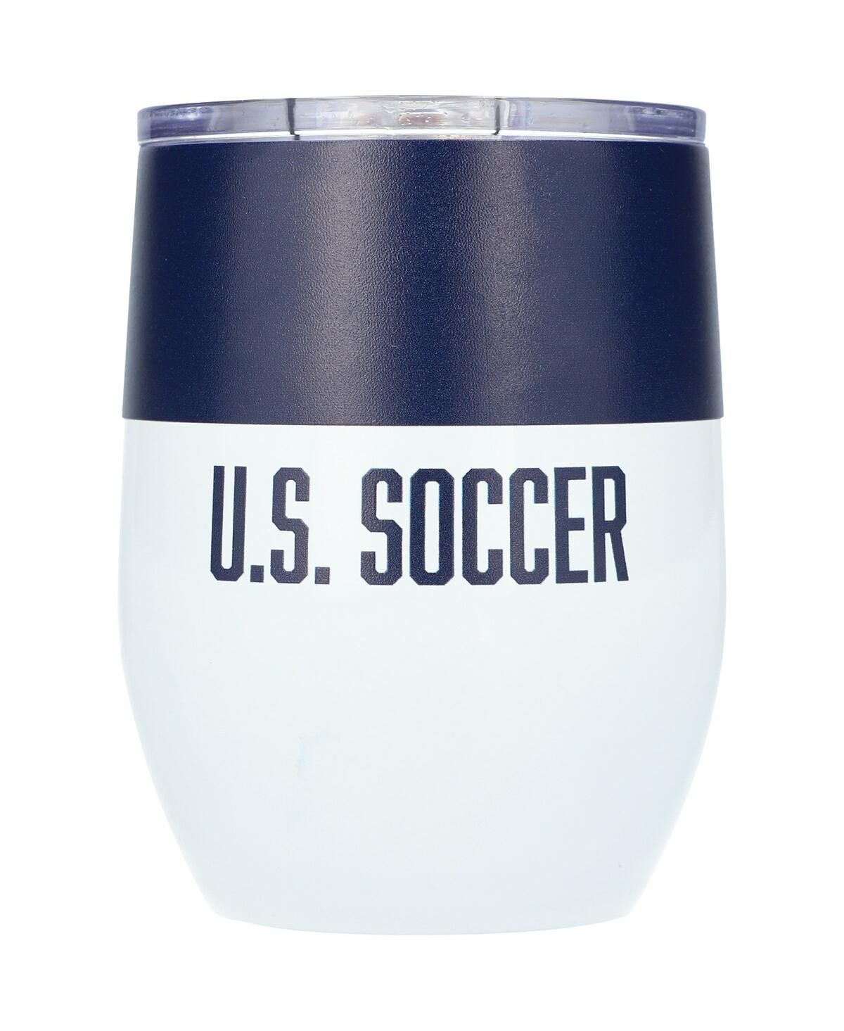Logo Brands Usmnt Soccer Colorblock Curved Beverage In Navy