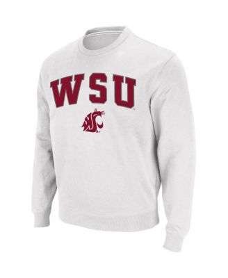 Men's Washington State Cougars Arch and Logo Crew Neck Sweatshirt