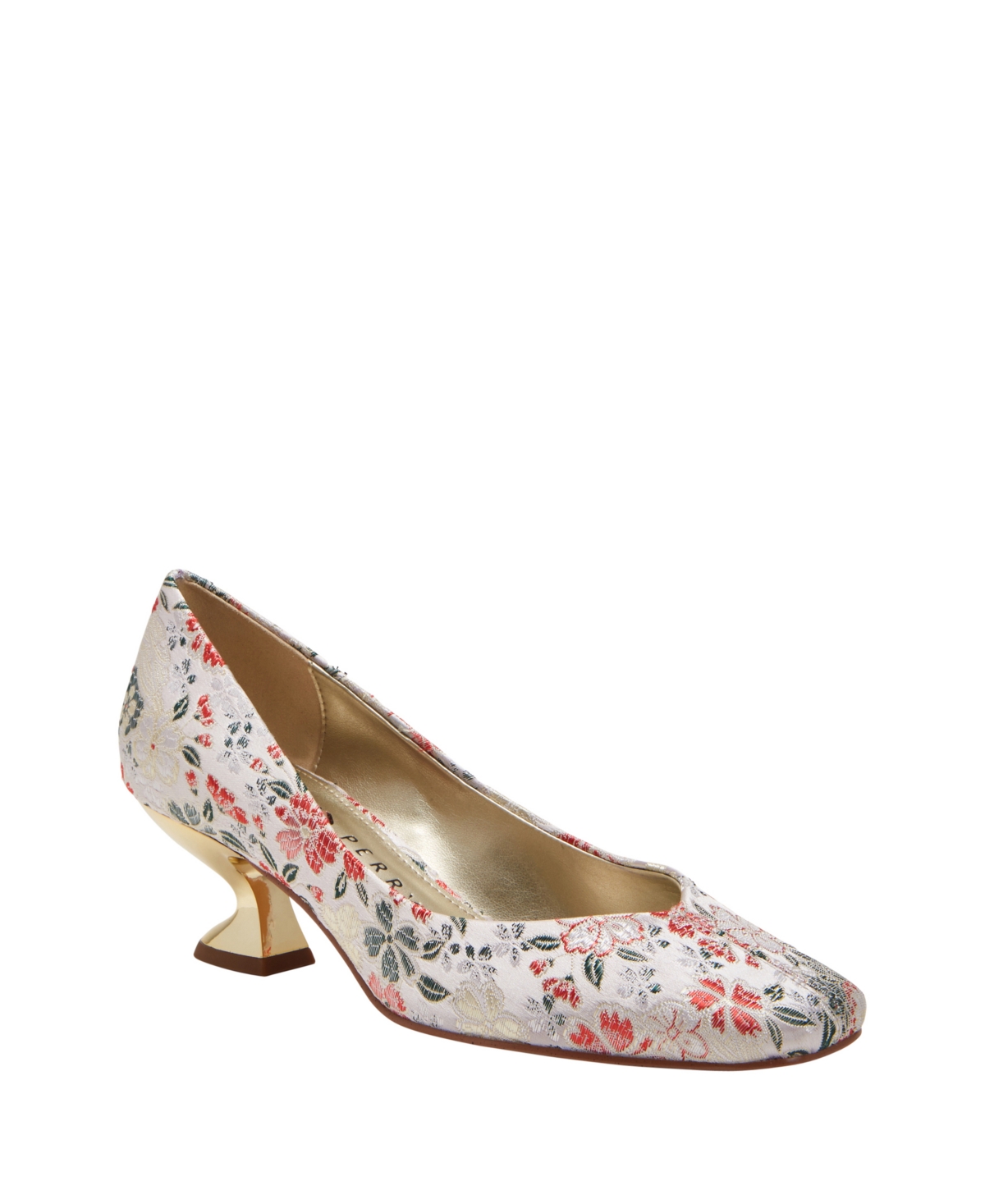 Shop Katy Perry Women's The Laterr Pumps In Chalk Multi- Polyurethane,polyester