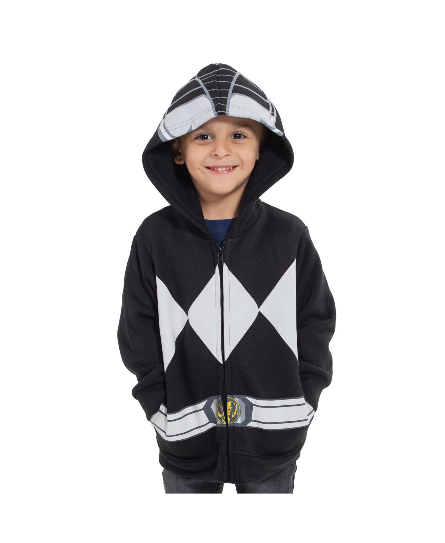 Blue Ranger Red Ranger Black Ranger Fleece Zip Up Hoodie Toddler| Child Boys