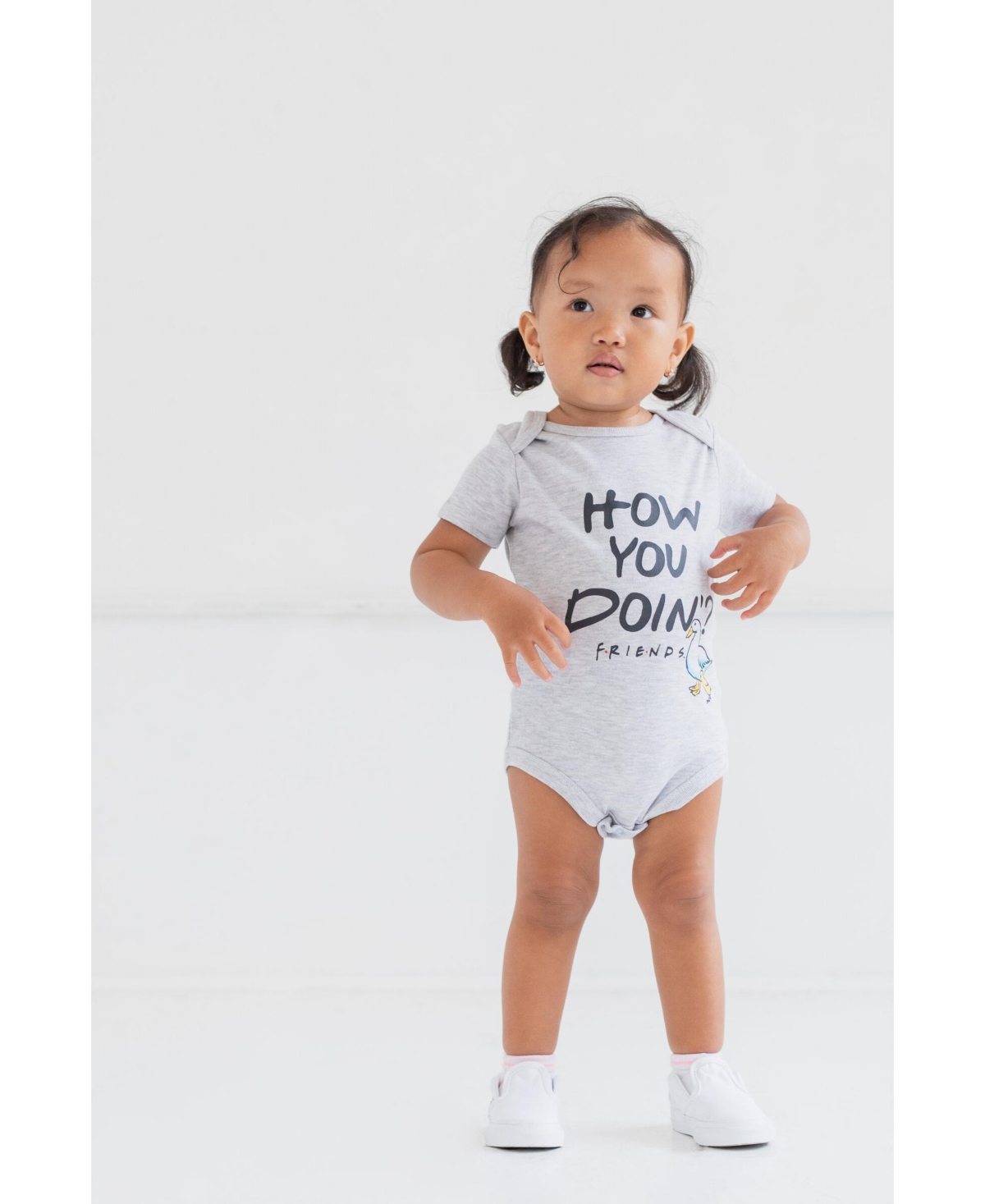 Friends 3 Pack Short Sleeve Bodysuit Infant Boys -/ black / white