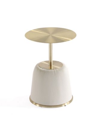 Anderson 15.75" Wide Leatherette Upholstered End Table