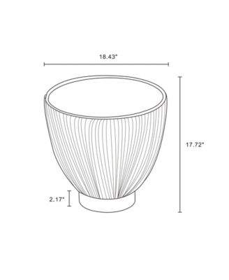 Anderson 18.43" Wide Leatherette Upholstered End Table