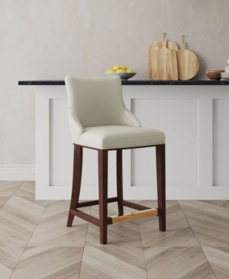 Shubert Leatherette Upholstered Counter Stool