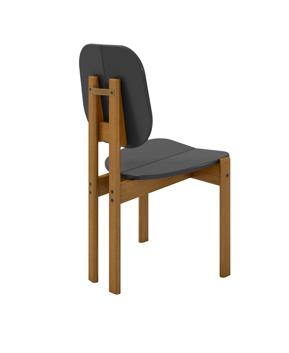 Manhattan Comfort Gales 2-Piece Mdf Dining Chair With Solid Wood Legs