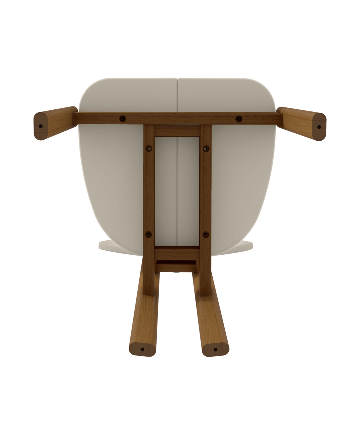 Manhattan Comfort Gales 4-Piece Mdf Dining Chair With Solid Wood Legs