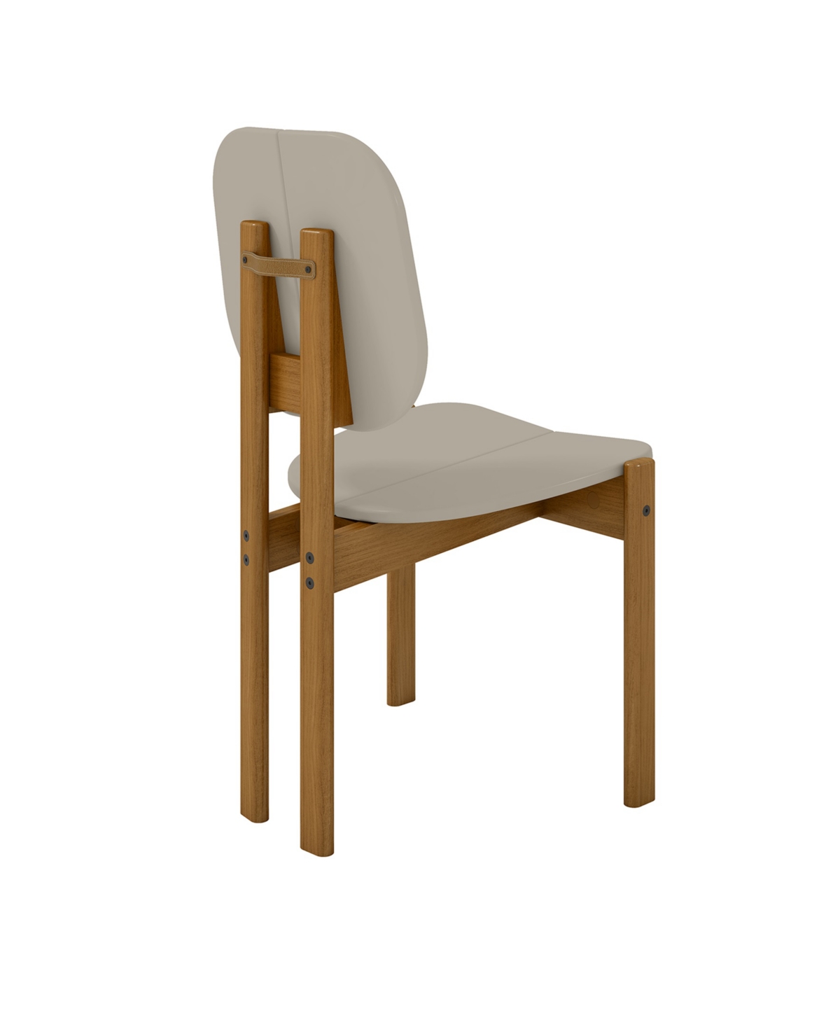 Manhattan Comfort Gales 4-Piece Mdf Dining Chair With Solid Wood Legs
