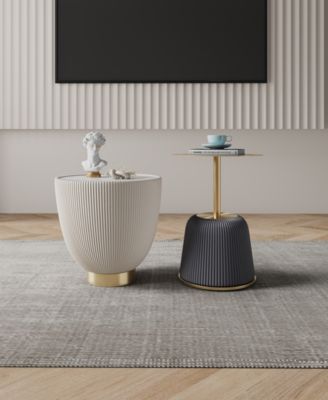 Anderson 2-Piece Leatherette Upholstered End Table Set