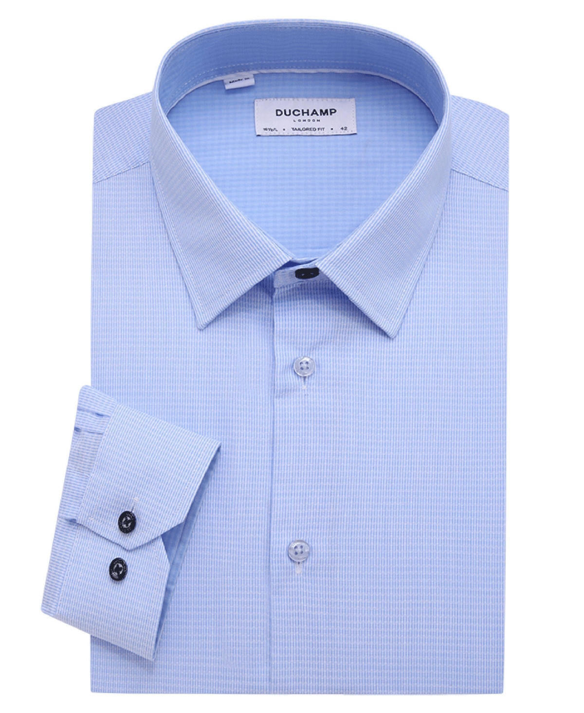Men's Checked Dress Shirt - Blue