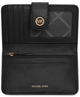 Michael Kors Charm Medium Tab Pocket Leather Bifold Wallet