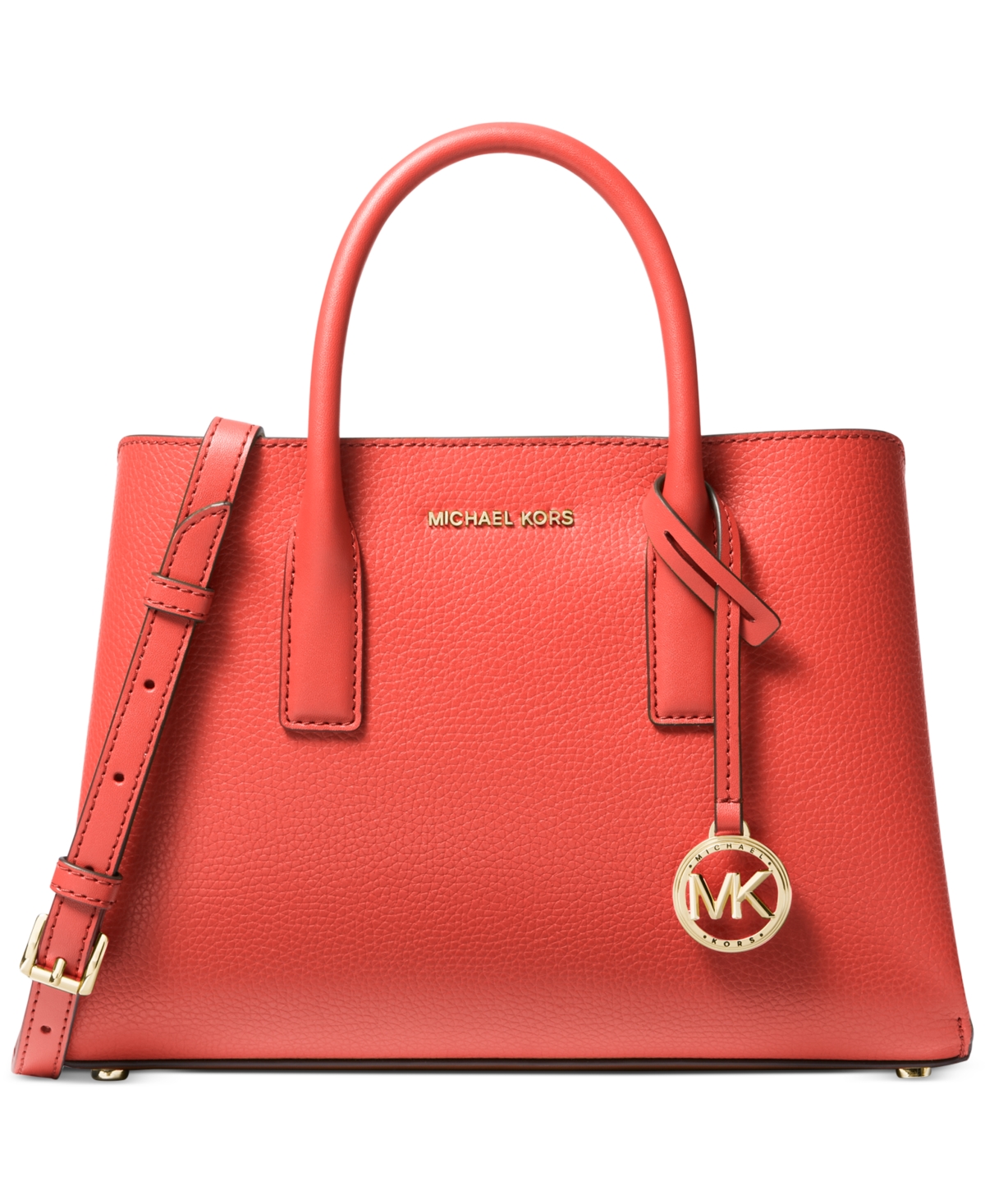 Michael Kors Michael  Ruthie Small Leather Satchel In Spiced Coral