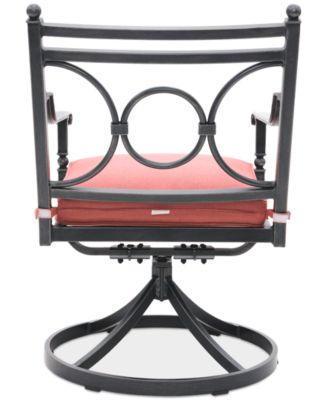 Wythburn Mix and Match Scroll Outdoor Swivel Chair, Created for Macy's