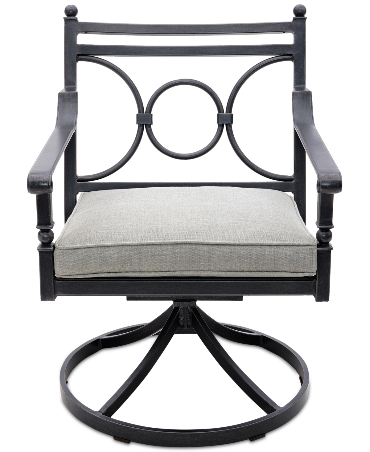 AGIO WYTHBURN MIX AND MATCH SCROLL OUTDOOR SWIVEL CHAIR, CREATED FOR MACY'S 