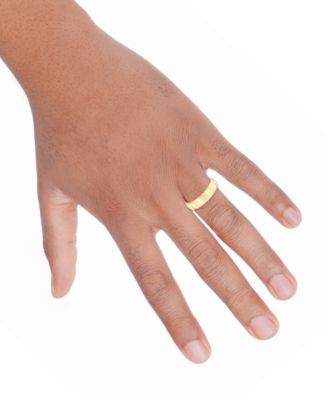 Men's Polished Wedding Band in 18k Gold-Plated Sterling Silver (Also in Sterling Silver)