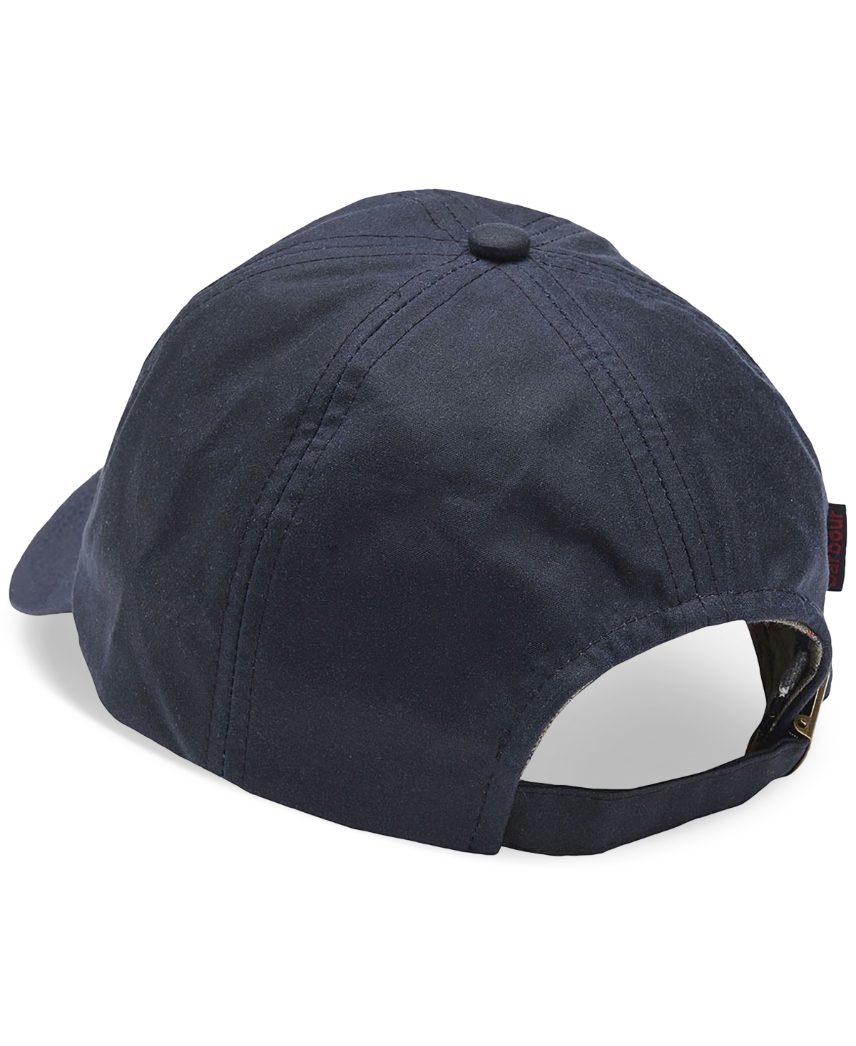 Shop Barbour Men's Logo Embroidered Waxed Sports Cap In Navy