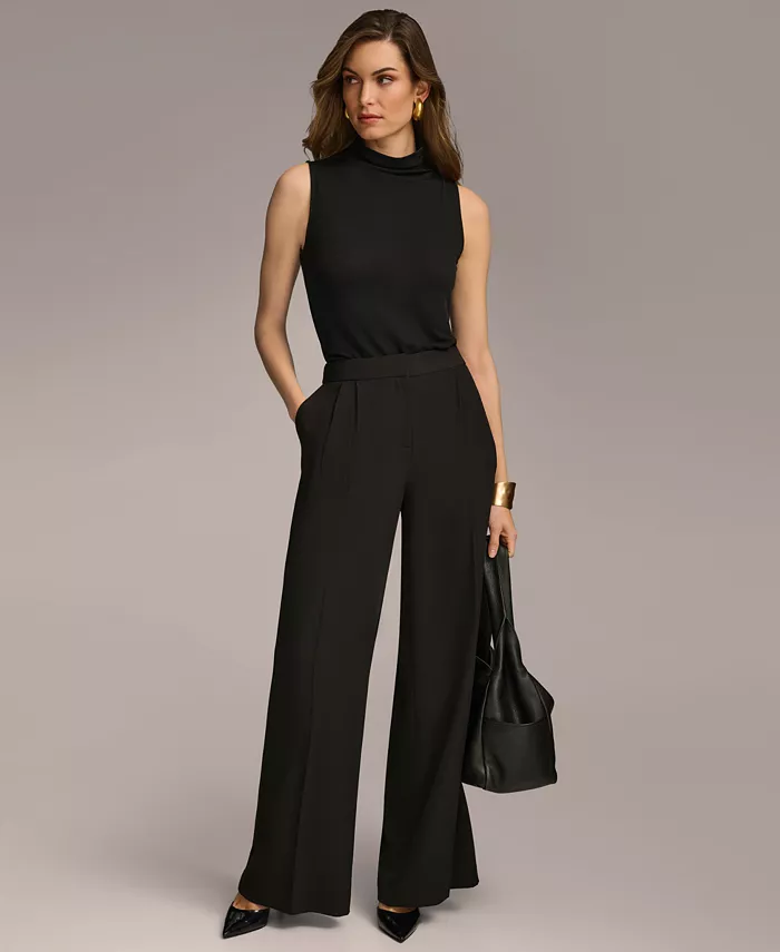 Women's Pleat Front Wide-Leg Pants - thumbnail 5