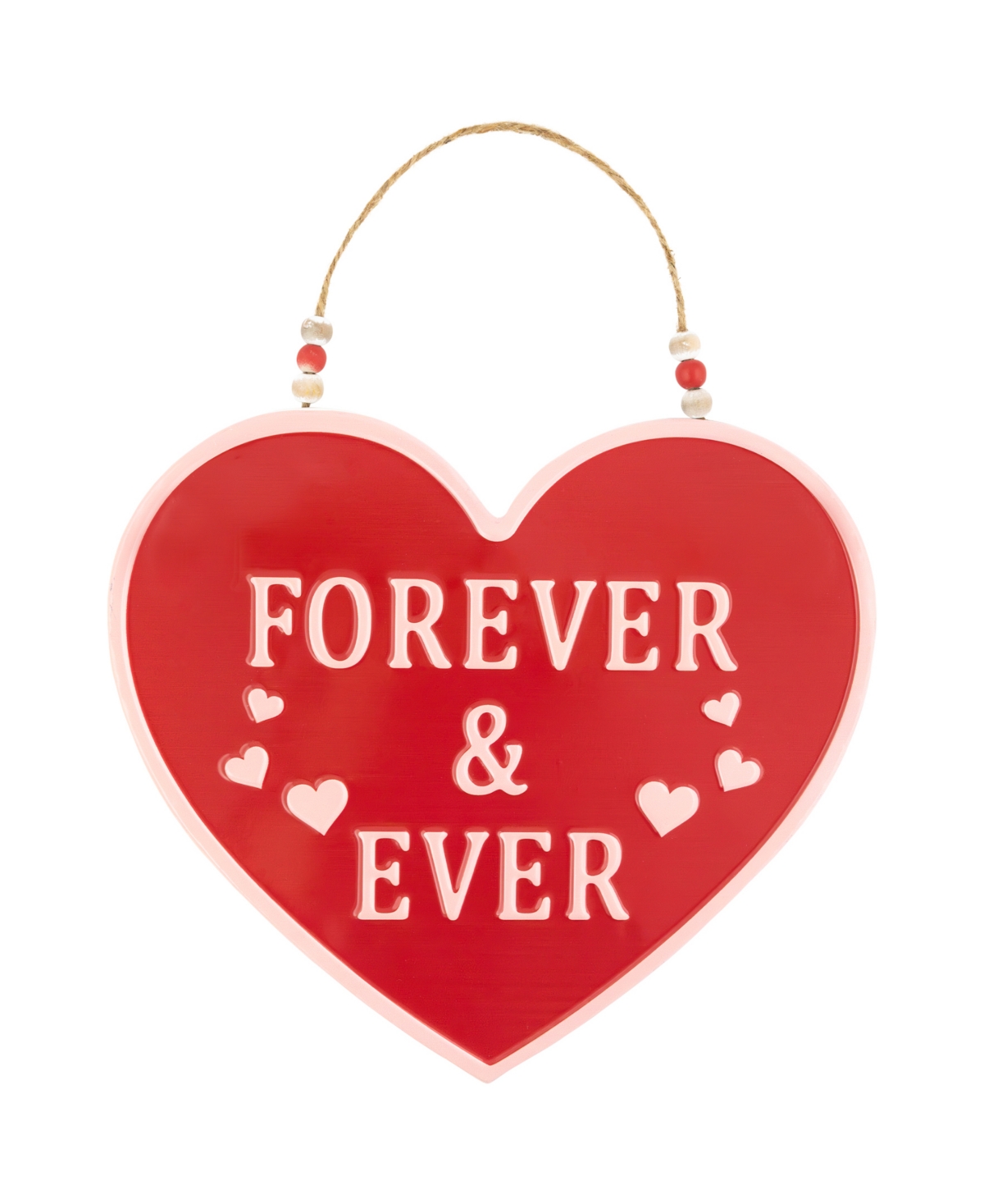 13.75" Forever and Ever Valentine's Day Wall Decoration - Red