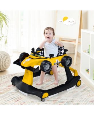 Kids 4-in-1 Foldable Activity Push Walker with Adjustable Height