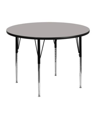 48" Round Hp Laminate Adjustable Activity Table