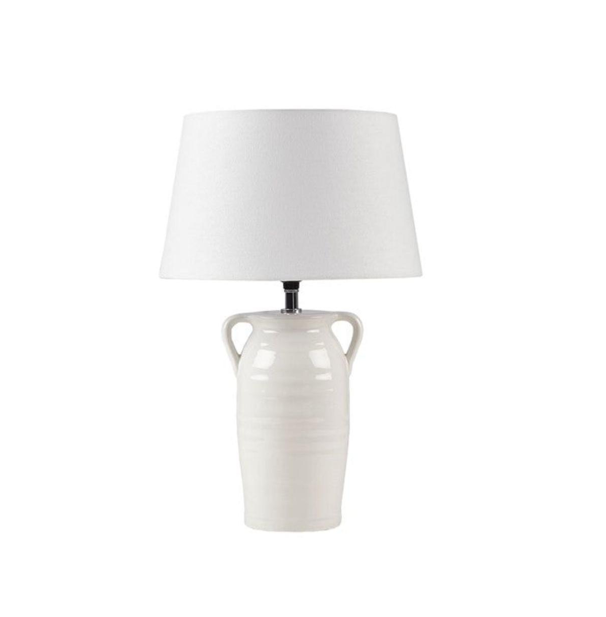 Home OutfittersTable Lamp, Great for Bedroom, Living Room, Modern/Contemporary - White