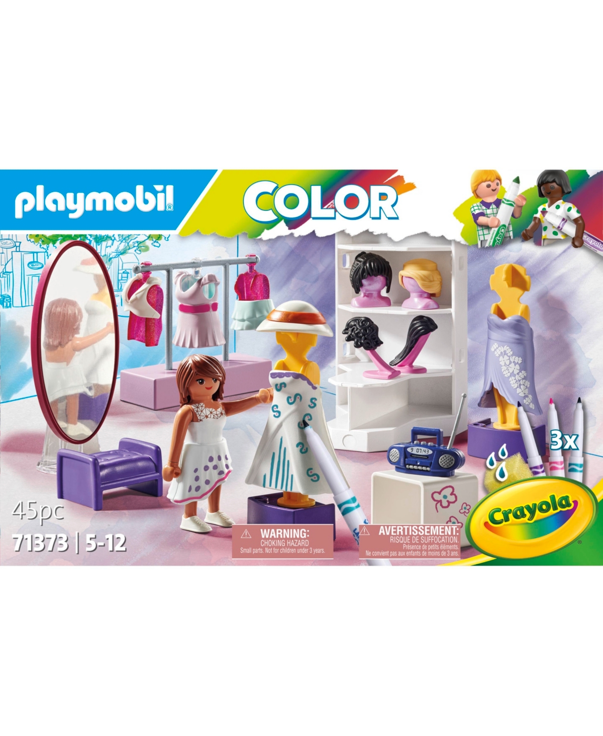 Playmobil Color with Crayola - Fashion Design Set