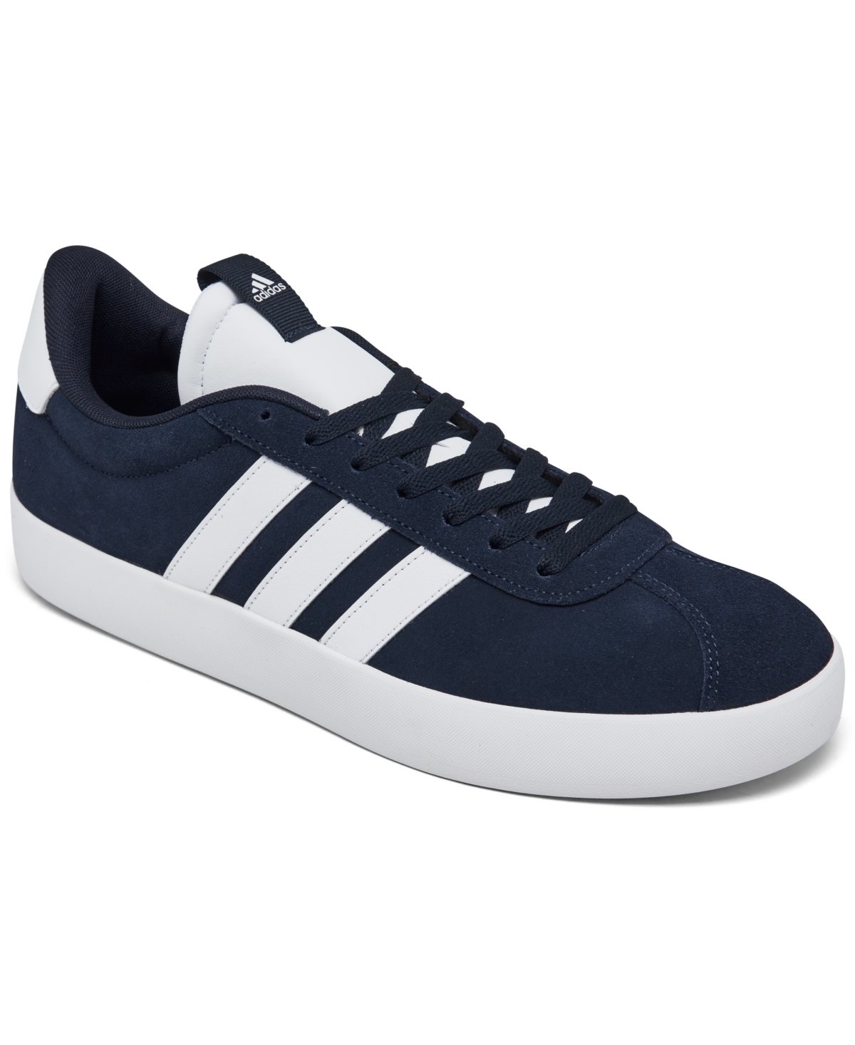 Adidas Originals Men's Vl Court 3.0 Casual Sneakers From Finish Line In Legend Ink,white