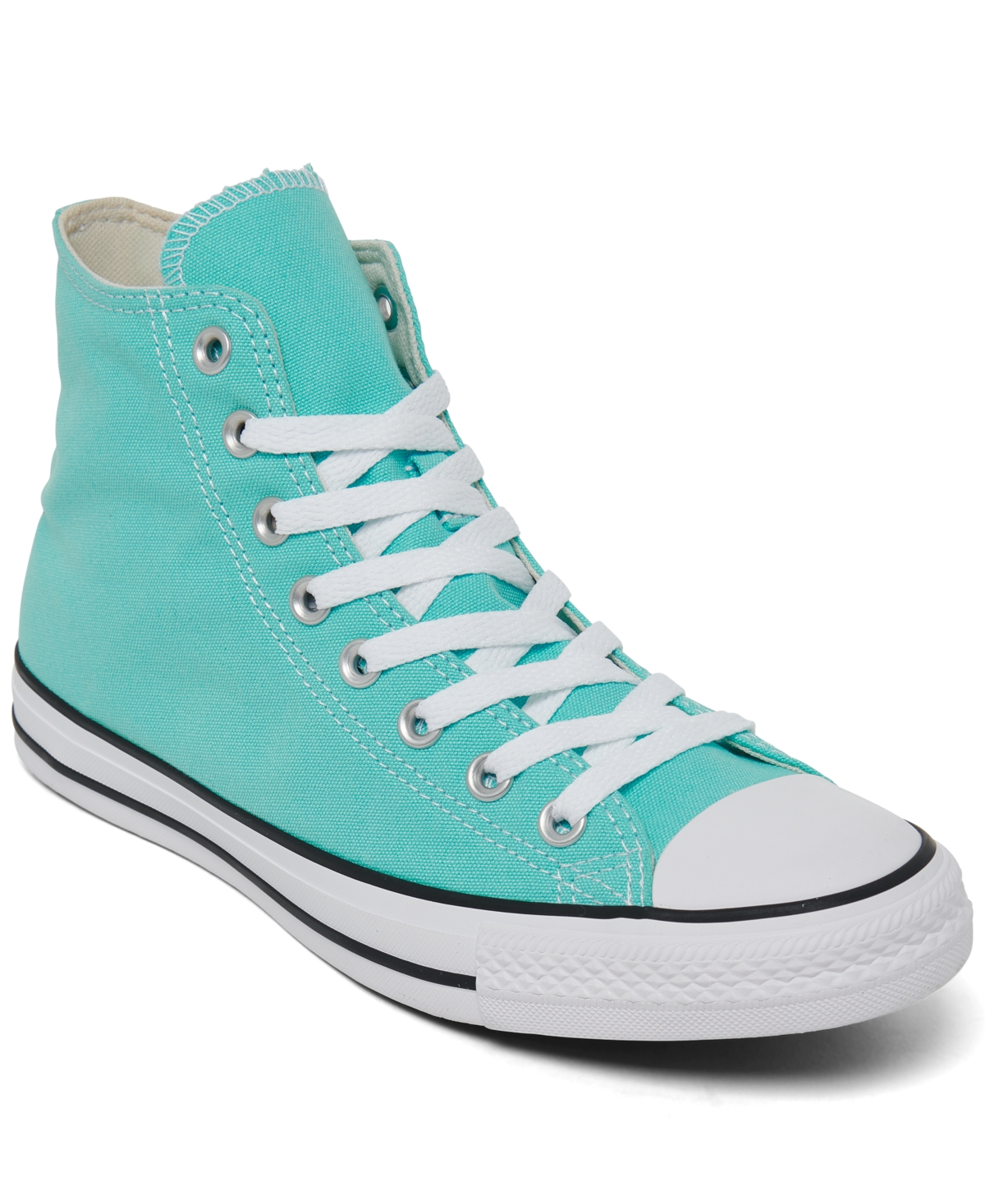 Converse Men's And Women's Chuck Taylor High Top Casual Sneakers From Finish Line In Double Cyan