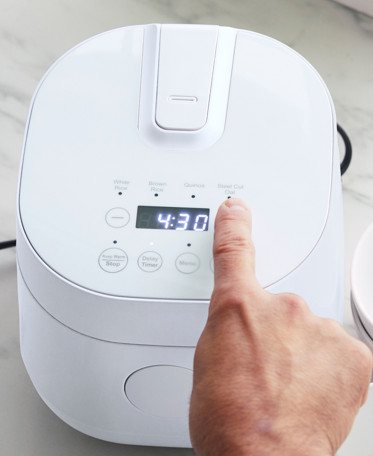 Greenlife Healthy Ceramic Nonstick Rice And Grains Cooker In White