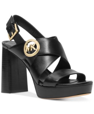 Michael Kors - Vera Logo Charm High Heel Platform Sandals