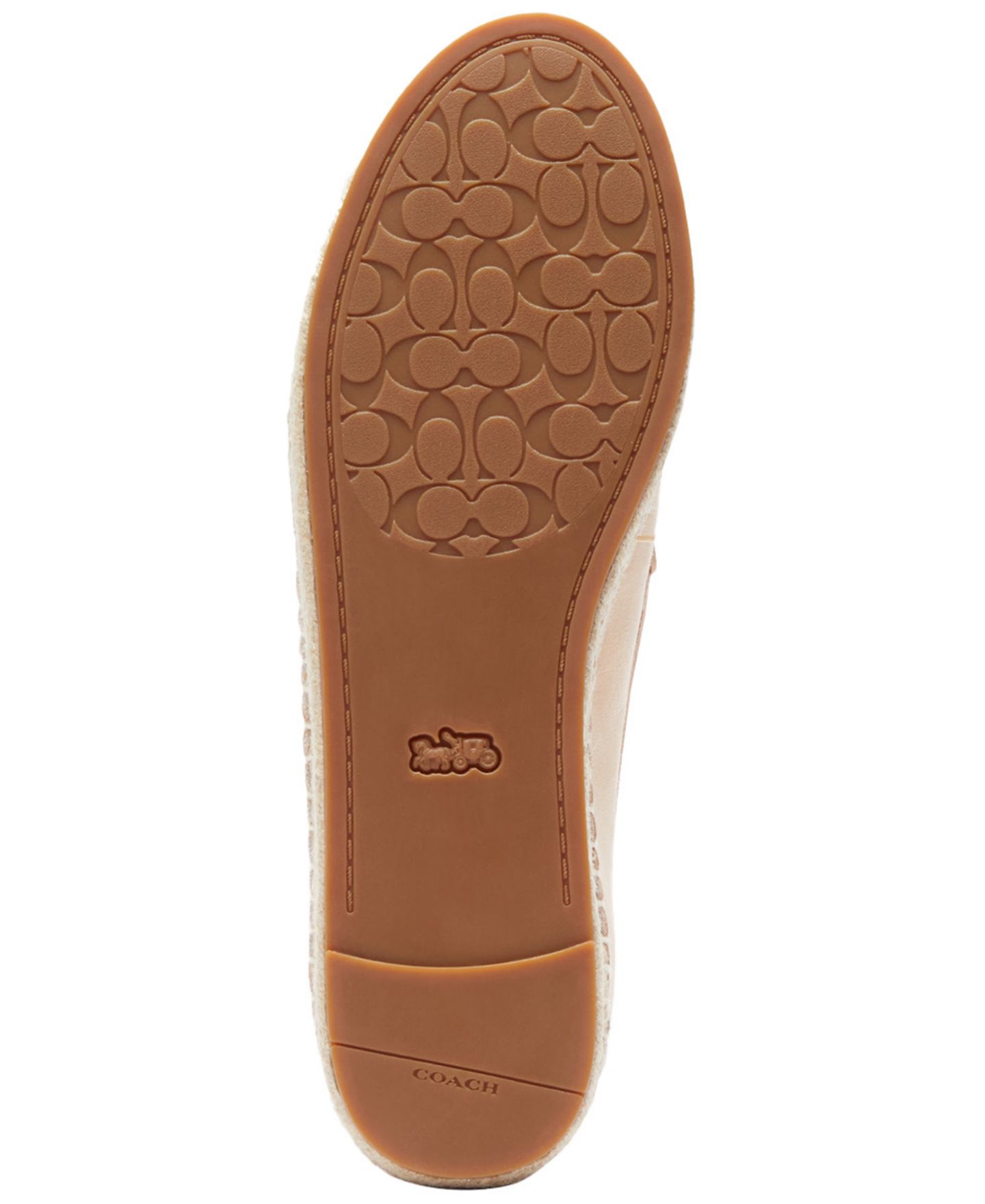 Женские туфли COACH Camilla Logo Espadrille Flat, цвет: Замшевый — фото 5