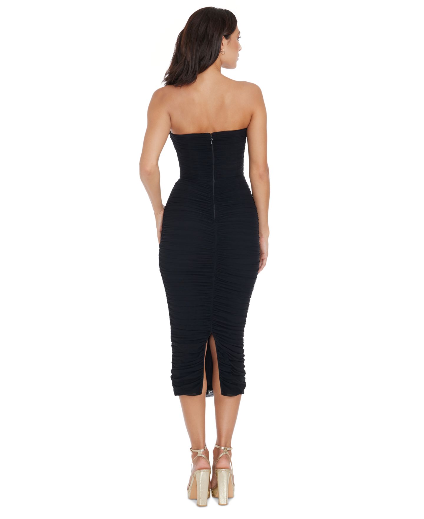 Женское платье Dress the Population Heather Strapless Bodycon, цвет: Чёрный — фото 3