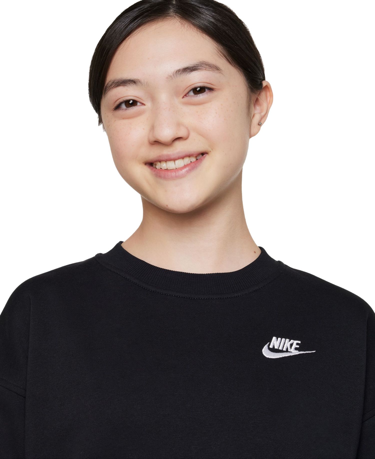 Флисовая толстовка оверсайз-кроя Sportswear Club для девочек 7-16 лет
