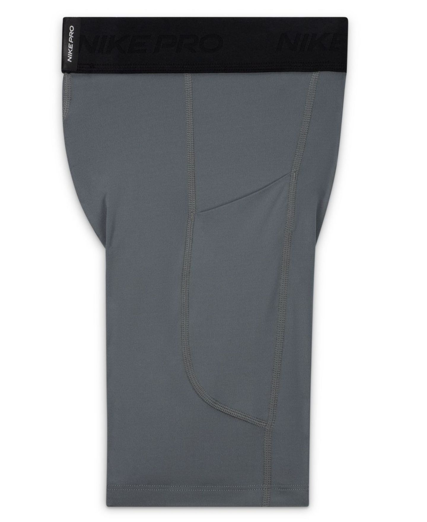 Шорты Nike Pro Dri-FIT Stretch Performance Shorts для мальчиков, цвет: Дымчатый серый / Чёрный — фото 4