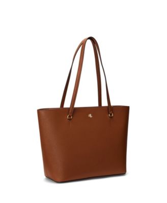 Crosshatch Leather Medium Karly Shopper Tote