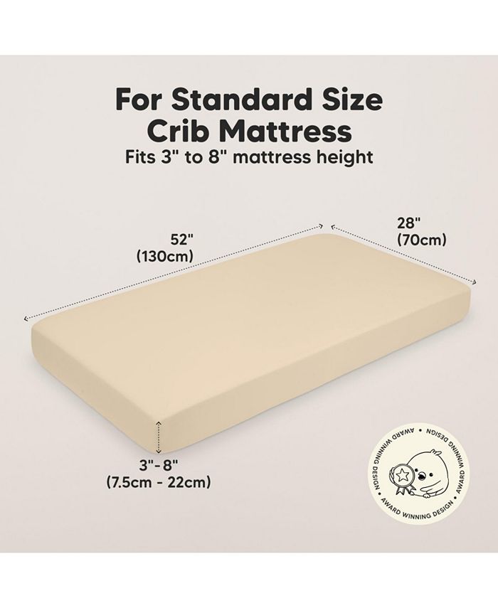 KeaBabies 2pk Fitted Crib Sheets for Boys, Girls, Organic Baby Crib