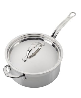 ProBond&reg; Clad Stainless Steel 4-Quart Covered Saucepan with Helper Handle